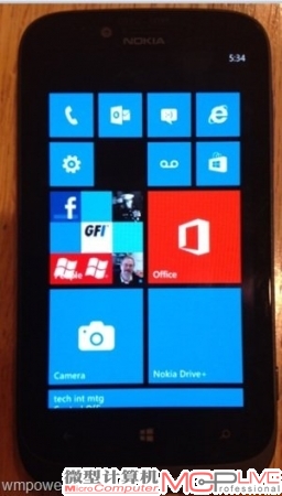 WP8系统第四款 诺基亚Lumia 822真机泄露