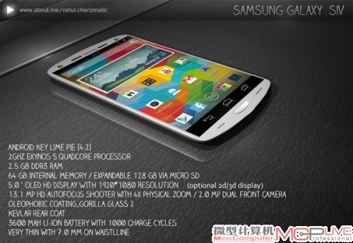 Galaxy S4概念设计曝光：不伦不类