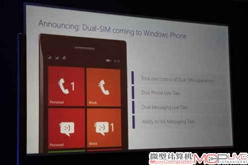 首款双卡双待WP手机亮相 微软走捷径