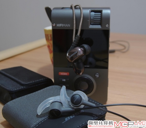 搭配HIFIMAN HM-802U便携播放器和苹果iPhone 6进行试听